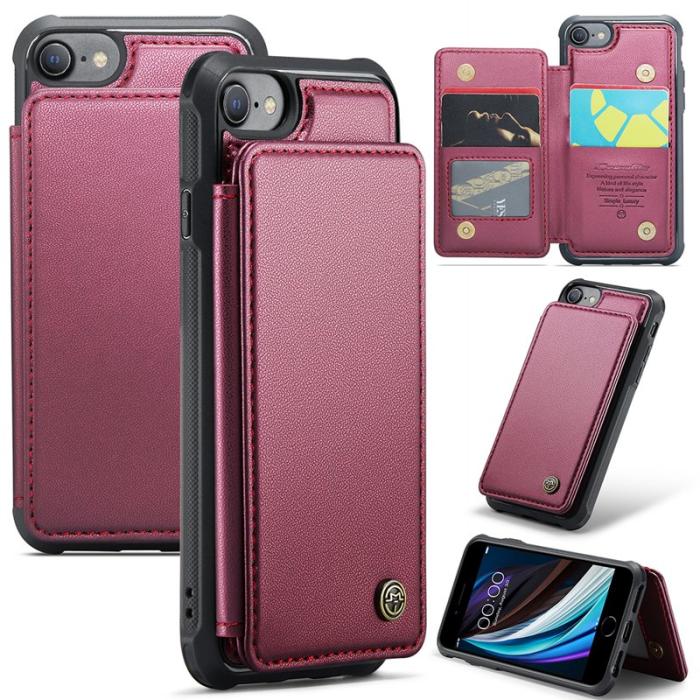 Caseme - CASEME C22 Fodral för iPhone 6/6s/7/8/SE (2020/2022) Röd