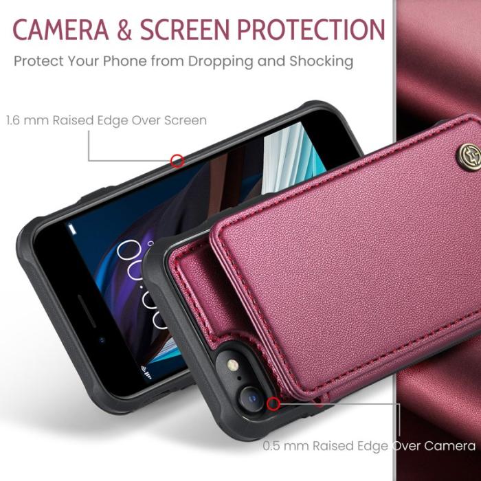 Caseme - CASEME C22 Fodral för iPhone 6/6s/7/8/SE (2020/2022) Röd