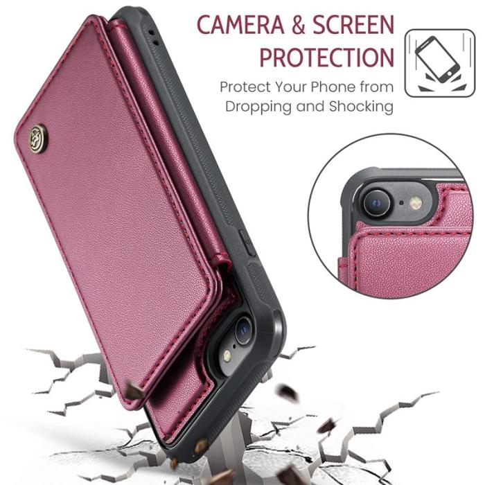 Caseme - CASEME C22 Fodral för iPhone 6/6s/7/8/SE (2020/2022) Röd