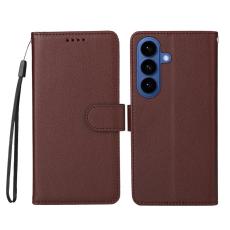 OEM - Mobilskal till Samsung Galaxy S26 Plus RFID-Skydd 3 Kortfack KonstL&auml;der - Brun