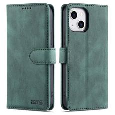 AZNS - AZNS iPhone 13 Pl&aring;nboksfodral - St&ouml;tt&aring;ligt och repfritt - Konstl&auml;der - Gr&ouml;n