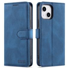 AZNS - AZNS iPhone 13 Pl&aring;nboksfodral - St&ouml;tt&aring;ligt och repfritt - Konstl&auml;der - Bl&aring;