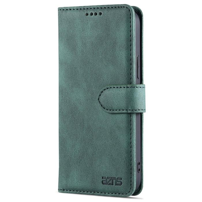 AZNS - AZNS iPhone 13 Plånboksfodral - Stöttåligt och repfritt - Konstläder - Grön