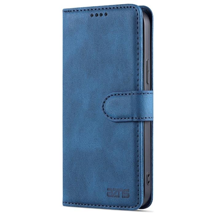 AZNS - AZNS iPhone 13 Plånboksfodral - Stöttåligt och repfritt - Konstläder - Blå