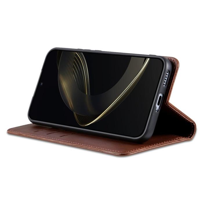 AZNS - AZNS Xiaomi 17 Pro Max Plånboksfodral Konstläder - Brun