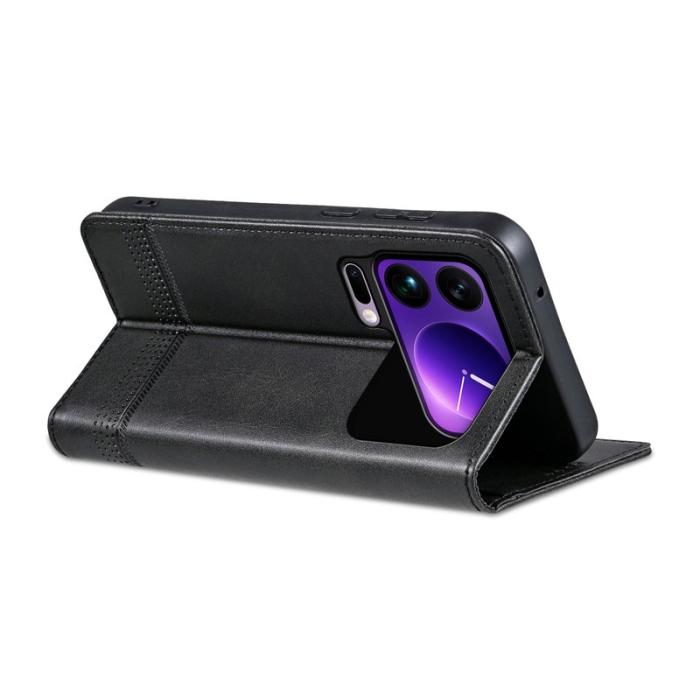 AZNS - AZNS Xiaomi 17 Pro Max Plånboksfodral Konstläder - Svart