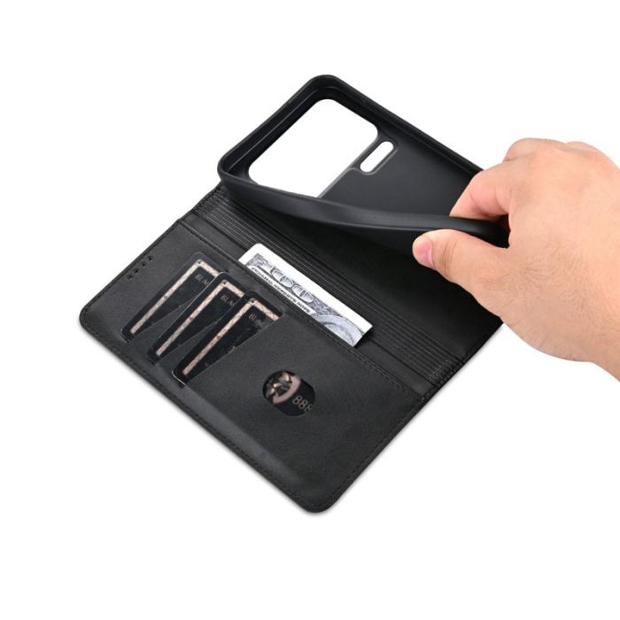 AZNS - AZNS Xiaomi 17 Pro Max Plånboksfodral Konstläder - Svart