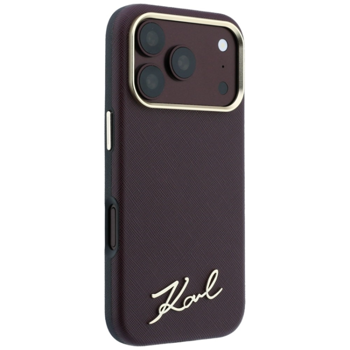 KARL LAGERFELD - Karl Lagerfeld Mobilskal För iPhone 18 Pro/17 Pro Magsafe Saffiano Small Script