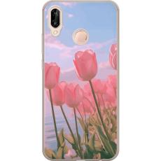 Gustaf - Mobilskal till Huawei P20 lite med Rosa Tulpaner