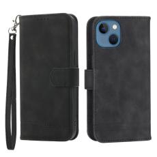 DIERFENG - DIERFENG DF-03 Pl&aring;nboksfodral f&ouml;r iPhone 13 6.1 tum - Konstl&auml;der - Svart