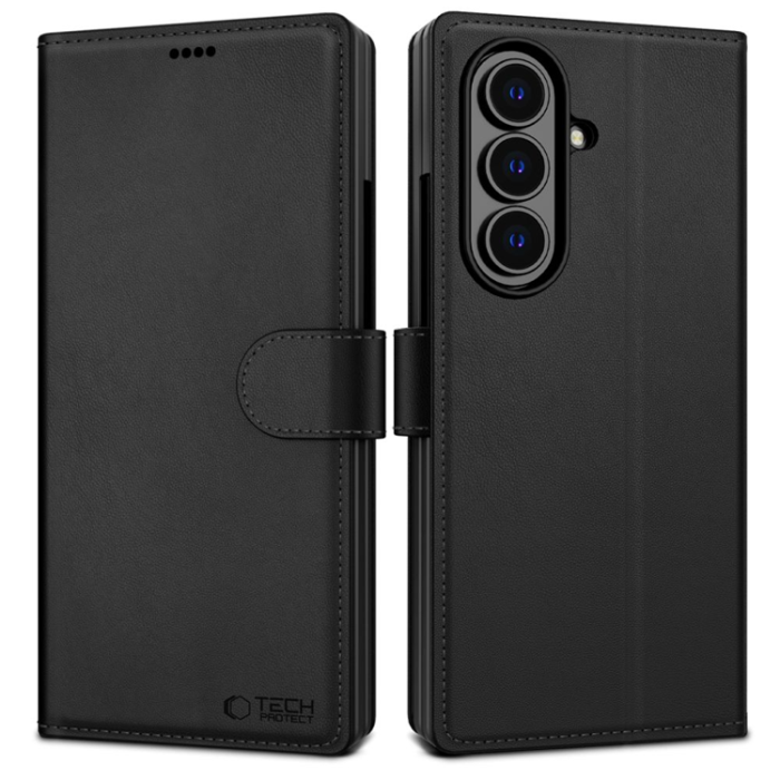 Tech-Protect - Tech Protect Galaxy Z Fold 7 Plånboksfodral - Svart