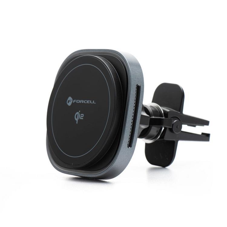 Forcell Qi2 MagSafe Bilhållare till Luftventil med 15W Trådlös Laddning F-07 | 5566 | AlltMobil