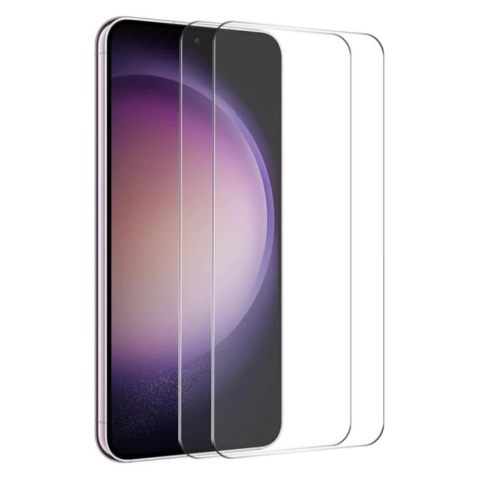 A-One Brand - [2-PACK] Galaxy S23 FE Härdat Glas Skärmskydd - Clear