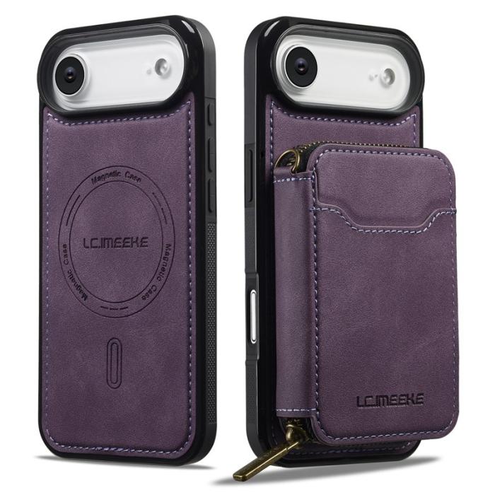 LC.imeeke - LC.IMEEKE L6 iPhone Air Plånboksfodral Konstläder - Lila