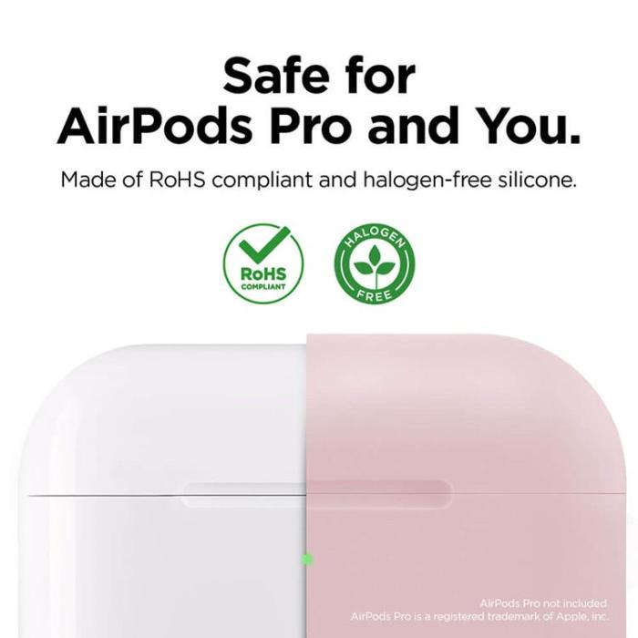 BUFFALO - ELAGO Silikon Skyddsväska för Airpod Pro - Rosa
