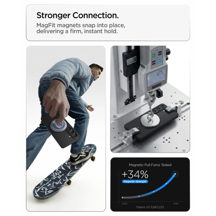 Spigen - Spigen Mobilskal För Galaxy S26 Ultra Magsafe Airskin Aramid - Svart