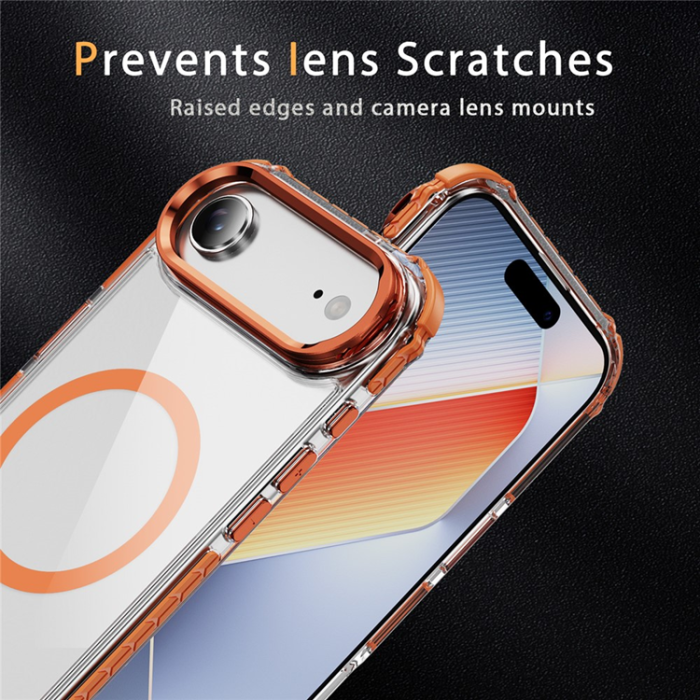 A-One Brand - iPhone 17 Air Mobilskal MagSafe Kickstand - Orange