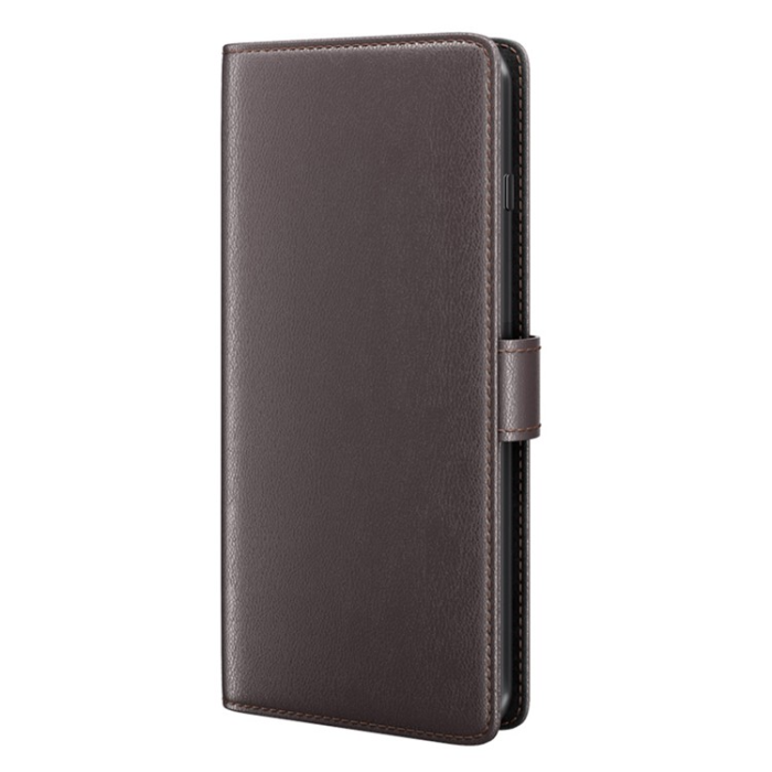 A-One Brand - Galaxy A54 5G Plånboksfodral Äkta Läder Folio Flip - Brun