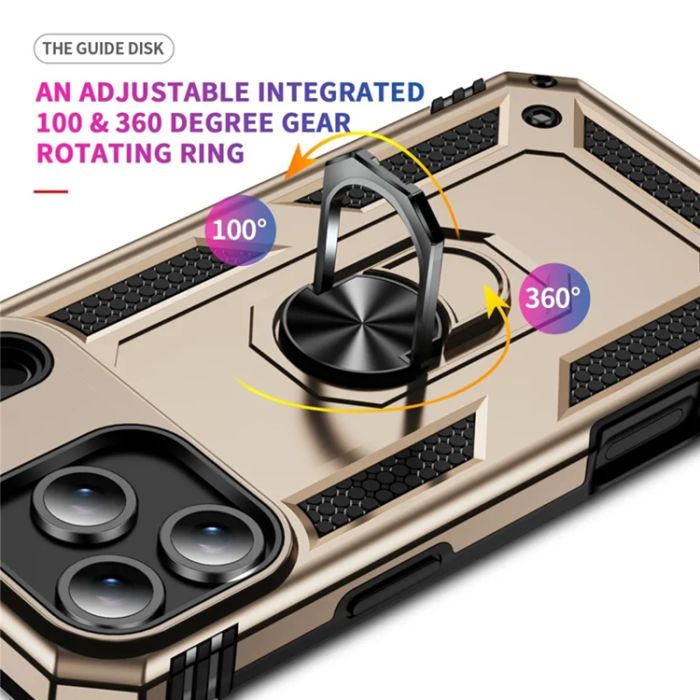 A-One Brand - iPhone 17 Pro Max Mobilskal med Kickstand - Guld