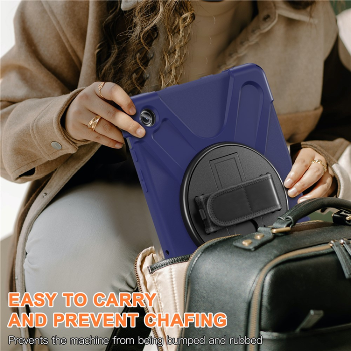 A-One Brand - Galaxy Tab A9 Plus Mobilskal Silikon Rotary Kickstand