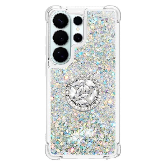 OEM - Samsung Galaxy S26 Ultra Skal TPU Stöd Skydd - Silver / Hjärtan