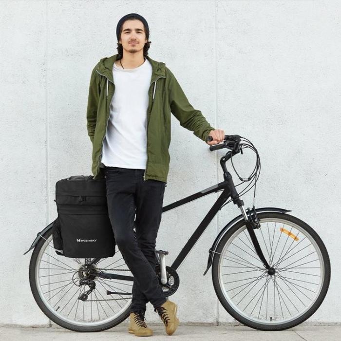 Wozinsky - Wozinsky Cykel Bagageväska bak med flaskväska och rem 60L