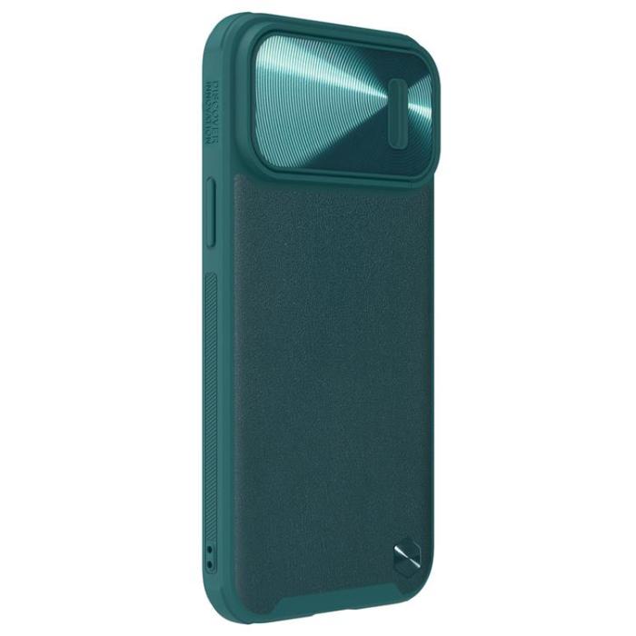 Nillkin - Nillkin iPhone 14 Pro Max Skal CamShield Läder S - Grön