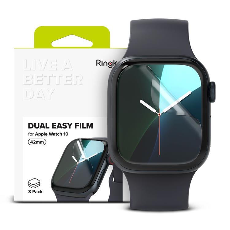[3-Pack] Ringke Apple Watch 42mm Series 10 Skärmskydd Dual Easy | 5468 | AlltMobil