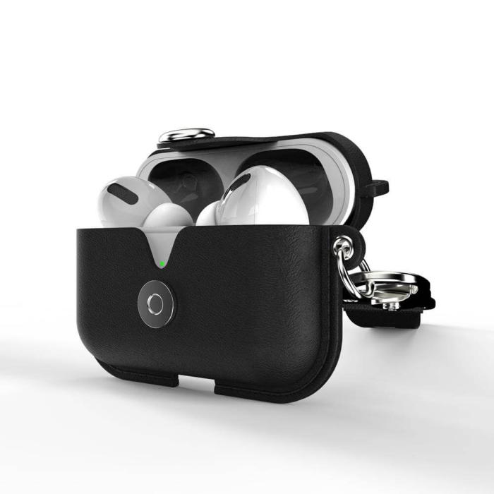 UTGATT5 - Diesel Airpod Case Leather Look Fodral till AirPods pro Svart/Vit