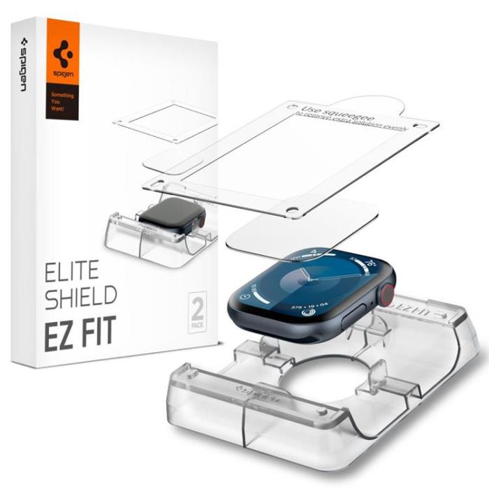 Spigen - [2-Pack] Spigen Apple Watch 42mm Series 10 Skärmskydd Elite Shield