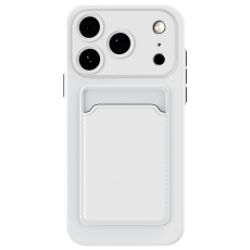 A-One Brand - iPhone 17 Pro Max Mobilskal Korthållare TPU - Vit