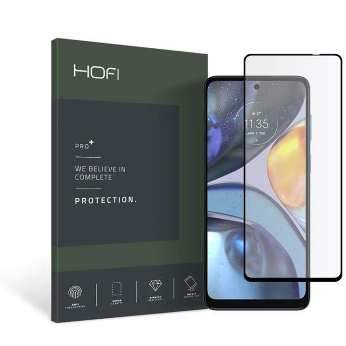 UTGATT - Hofi Pro Plus Härdat Glas Skärmskydd Motorola Moto G22 - Svart