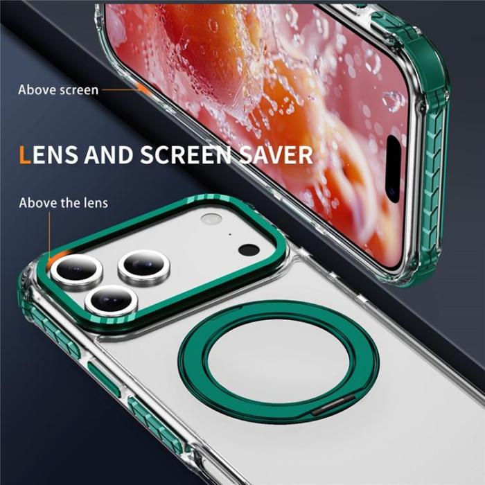 A-One Brand - iPhone 17 Pro Max Mobilskal MagSafe Anti Drop - Grön