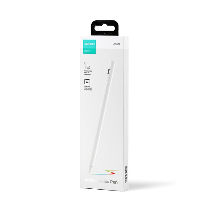 Joyroom - Joyroom Aktiv Kapacitiv Stylus Penna med 2 spetsar JR-X9S - Vit