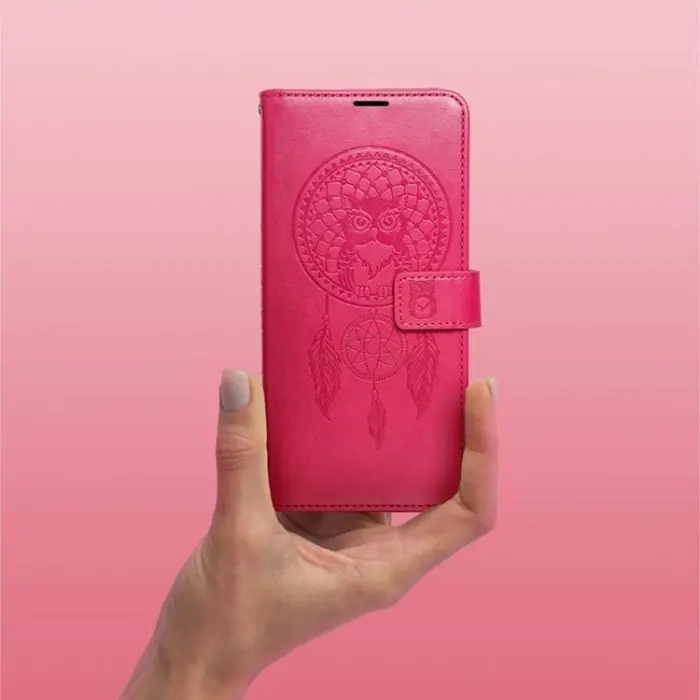 OEM - iPhone 15 Plånboksfodral Mezzo Dreamcatcher - Magenta