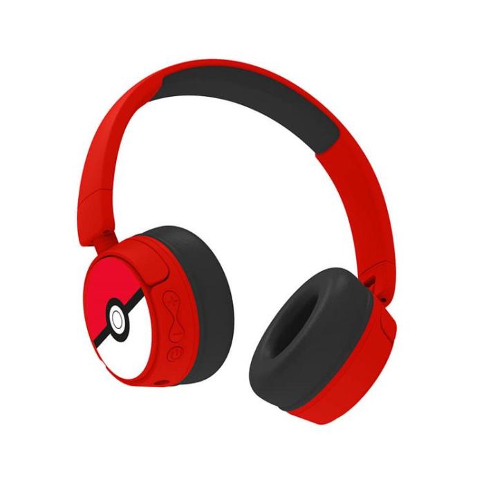 POKEMON - POKEMON Junior On-Ear Trådlösa Hörlurar - Röd