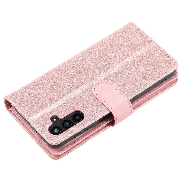 OEM - Samsung Galaxy S26 / S26 Pro Fodral 9 Kortfack Dragkedja Konstläder - Roséguld