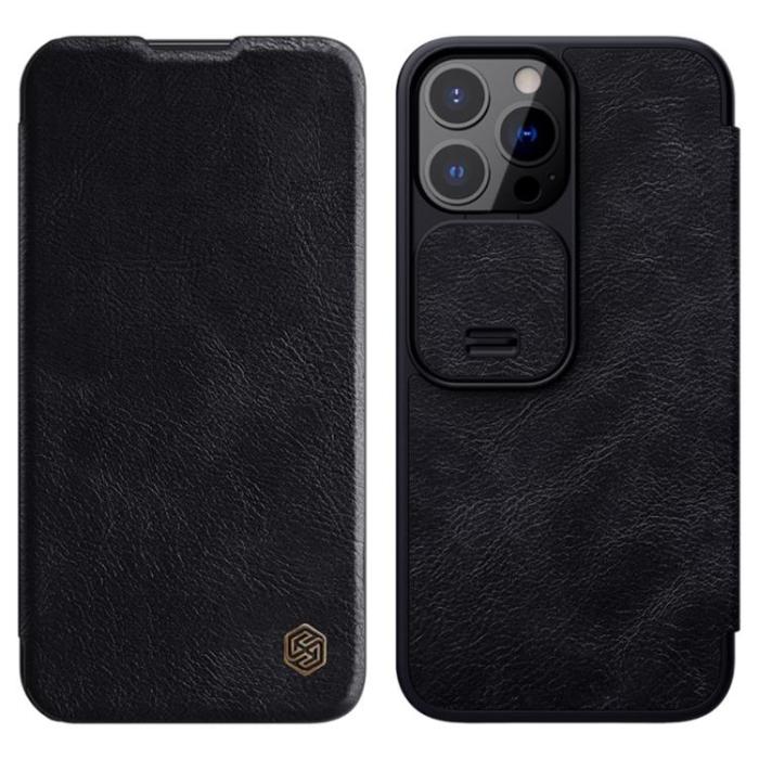 Nillkin - Nillkin Qin Series Sliding Fodral iPhone 13 - Svart