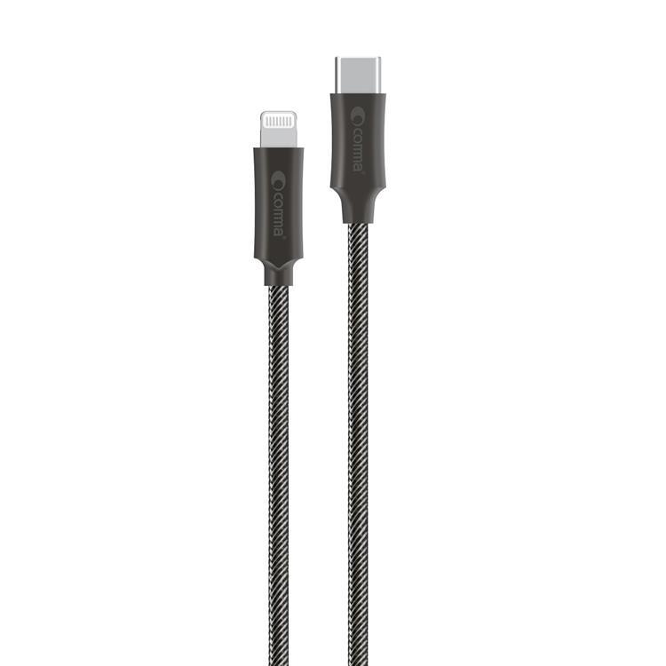 Comma USB-C till Lightning kabel 1.5m 3A Jub MFi - Grå | 3541 | AlltMobil