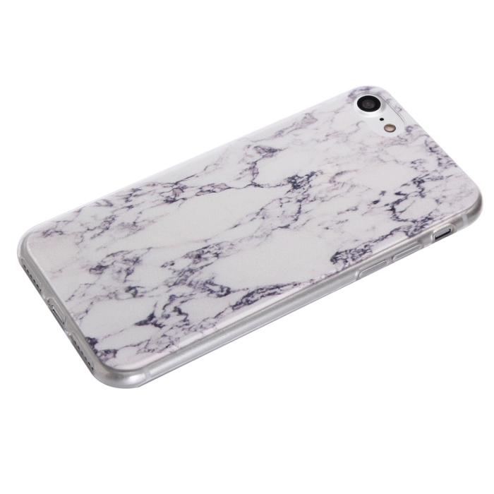 UTGATT5 - Mobilskal till iPhone 8/7 - Vit Marmor