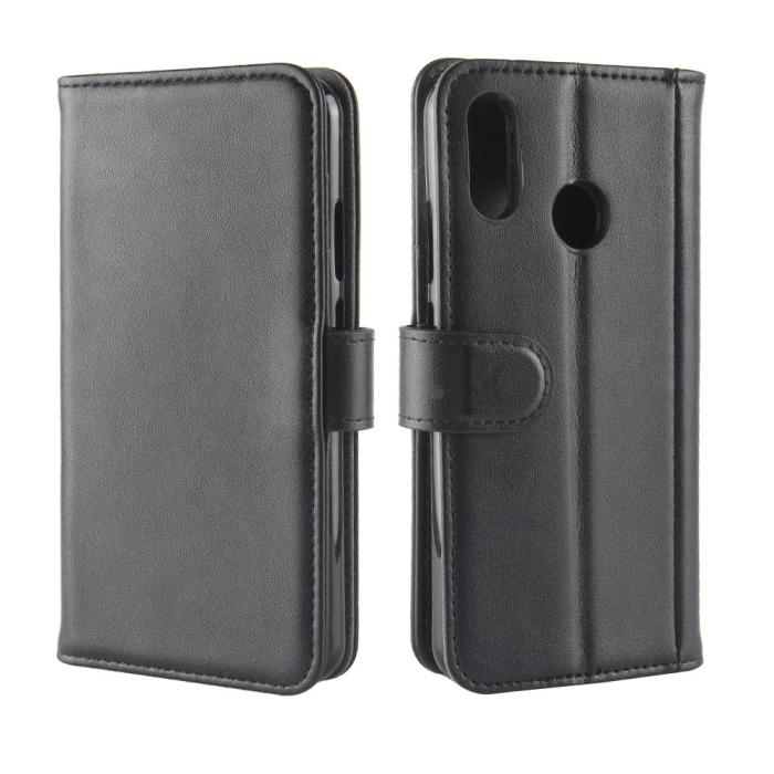 A-One Brand - Genuine Split Plånboksfodral till Huawei P30 Lite - Svart