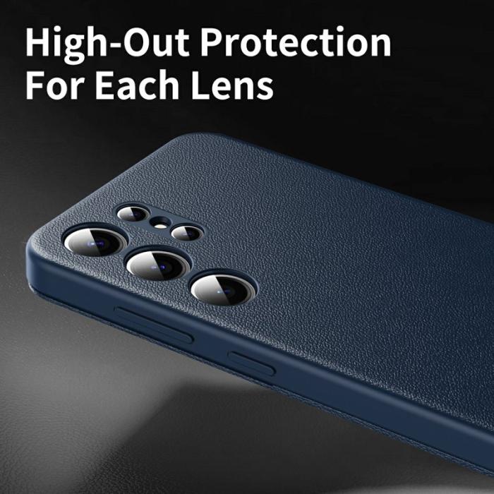 OEM - Mobilskal till Samsung Galaxy S26 Ultra PU Läder Smart View - Safir