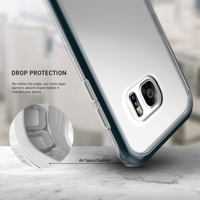 Caseology - Caseology Skyfall Series Skal till Samsung Galaxy S7 Edge - Blå