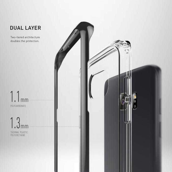 Caseology - Caseology Skyfall Series Skal till Samsung Galaxy S7 Edge - Svart