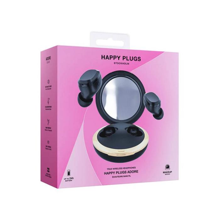 Happy Plugs - Happy Plugs Hörlur Adore - Svart
