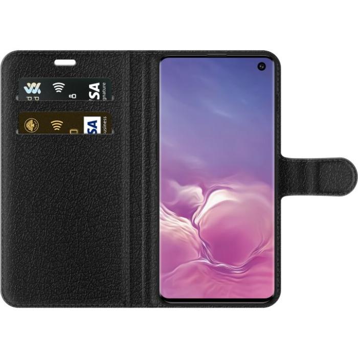 iSecrets - Plånboksfodral till Samsung Galaxy S10 med Glad enhörning