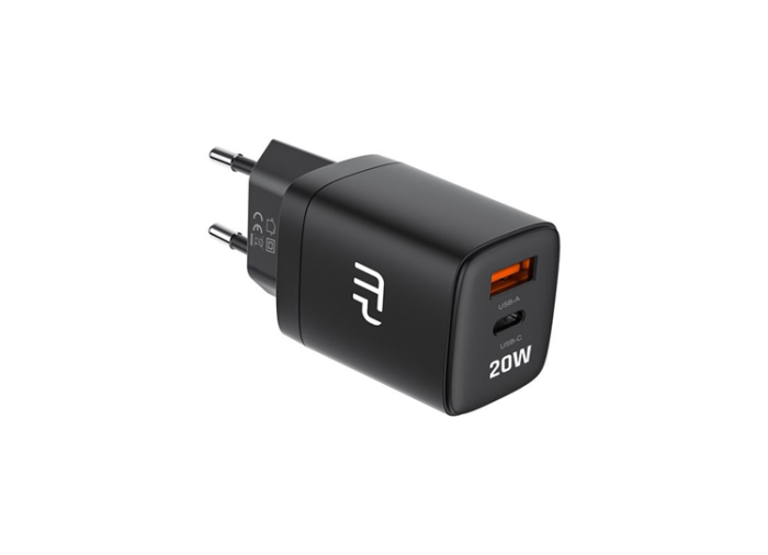myPhone - myPhone Väggladdare 20W 1xUSB-A 1xUSB-C Swiftcharge Duo - Svart