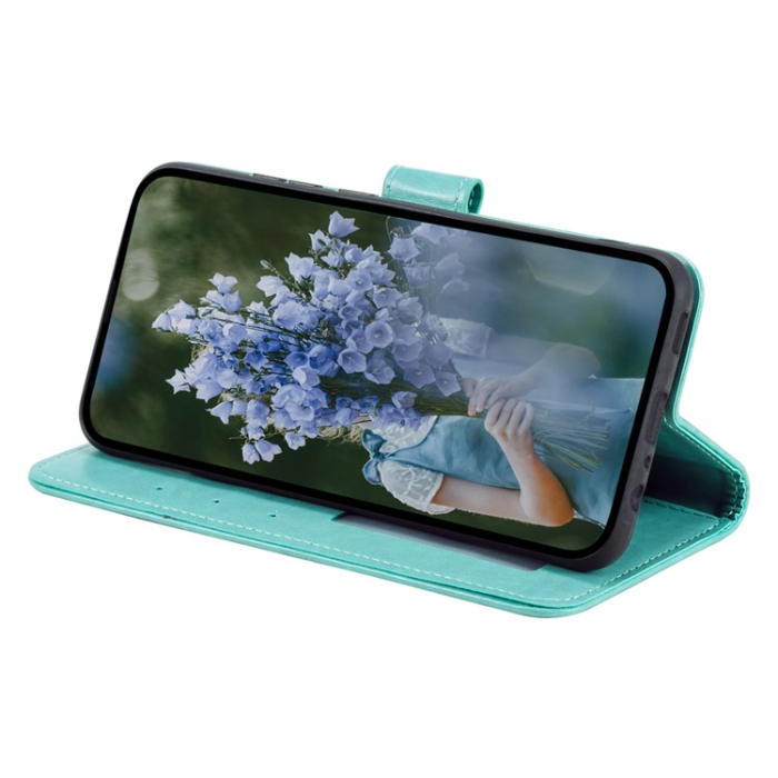 A-One Brand - Google Pixel 7A Plånboksfodral Imprinted Mandala Flower - Grön