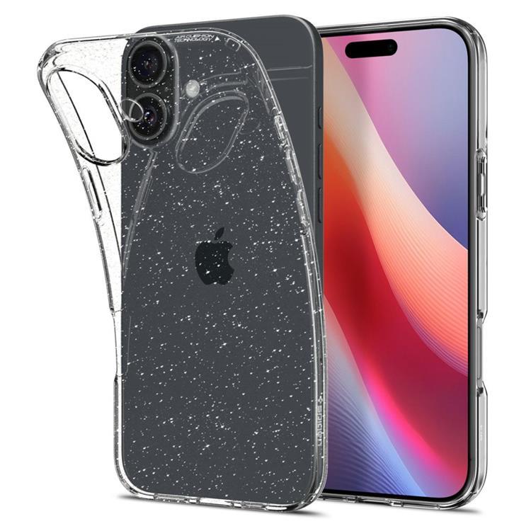 Spigen iPhone 16 Plus Mobilskal Liquid Crystal - Glitter Crystal | 2353 | AlltMobil