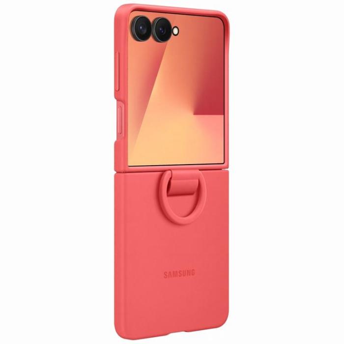 Samsung - Samsung Galaxy Z Flip 7 Mobilskal Ring - Röd